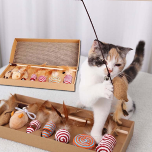 Juguete Para Gatos Set Completo 7 Unidad