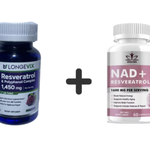 1 NAD + 1 RESVERATROL LONGEVIX 60 CAPS