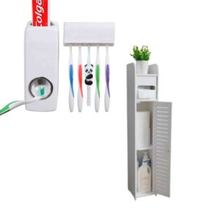 Organizador Baño + Dispensador Automático